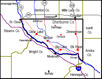 Sherburne County Plat Map Townships | Sherburne County Minnesota | Mngenweb